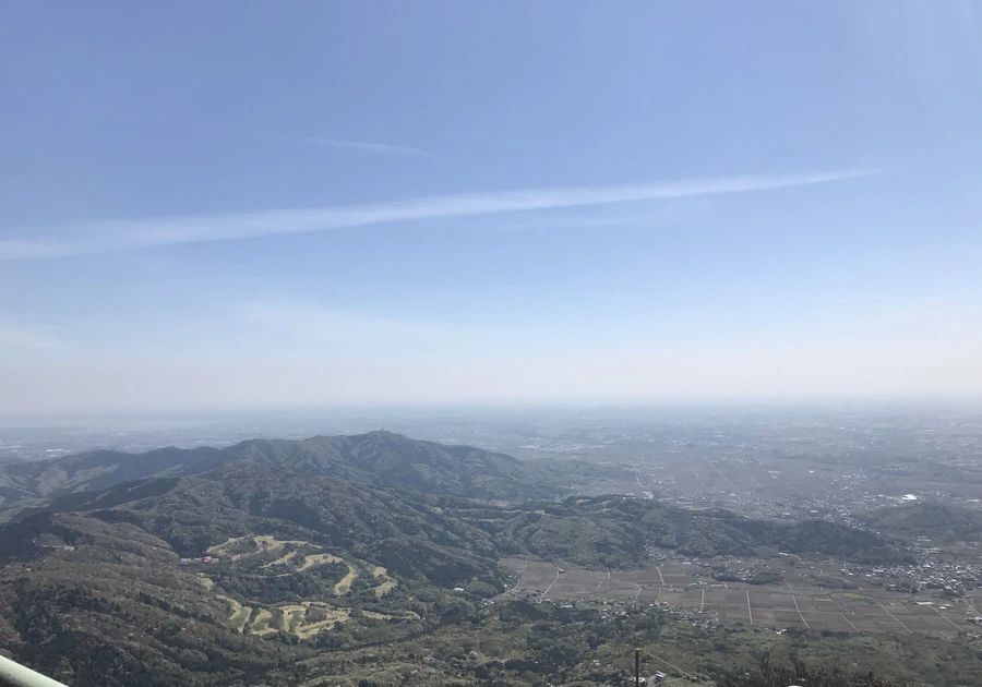 Вид на равнину Канто с горы Цукуба